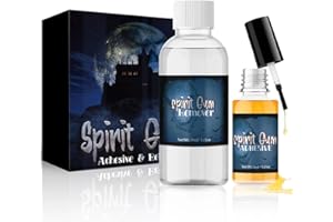 CHASPA Spirit Gum Adhesive and Remover Kit: Professional Cosmetic Glue for Face Skin Body, Prosaide Prosthetic Adhesive Glue for Halloween Makeup, SFX, Stage, Fake Beards, Bald Cap, Mustache