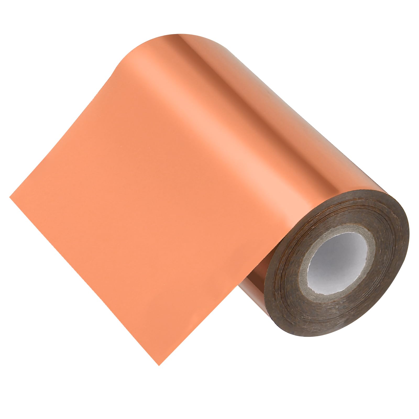 PATIKIL 5" x400Ft Hot Stamping Foil Paper, Heat Transfer Hot Stamping Paper Foil Roll for Leather DIY Logo Decor Craft Gift Package Scrapbook Card, Rose Gold