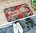 Junovo Merry Christmas Holiday Door Mats Entrance Anti Slip Doormat Indoor Outdoor Rugs Welcome Home Bathroom Front Door Decor Carpets 15.7x23.6 inch