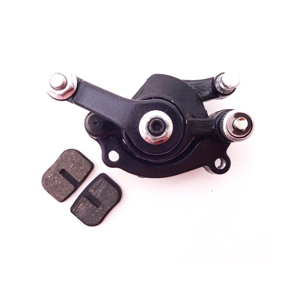 thumbnail image 2 of Rear Disc Brake Caliper For 43cc 47cc 49cc Dirt Mini Pocket Bike Scooter ATV Quad | Black Caliper & Silver Disc | Unbranded 2 of 5