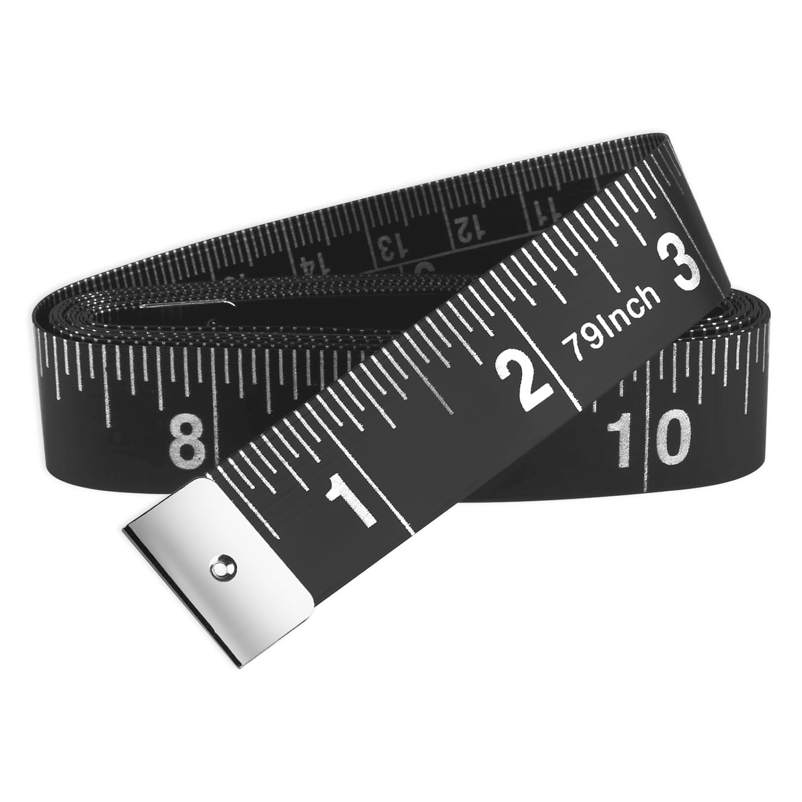 GDMINLO 2 Pack Sewing Tape Measure120Inch/300cmDouble-Scale Soft Tape Measuring Body Weight Loss Medical Body Measurement Sewing Tailor Cloth Ruler Dressmaker Flexible Ruler Tape Measure (Black)