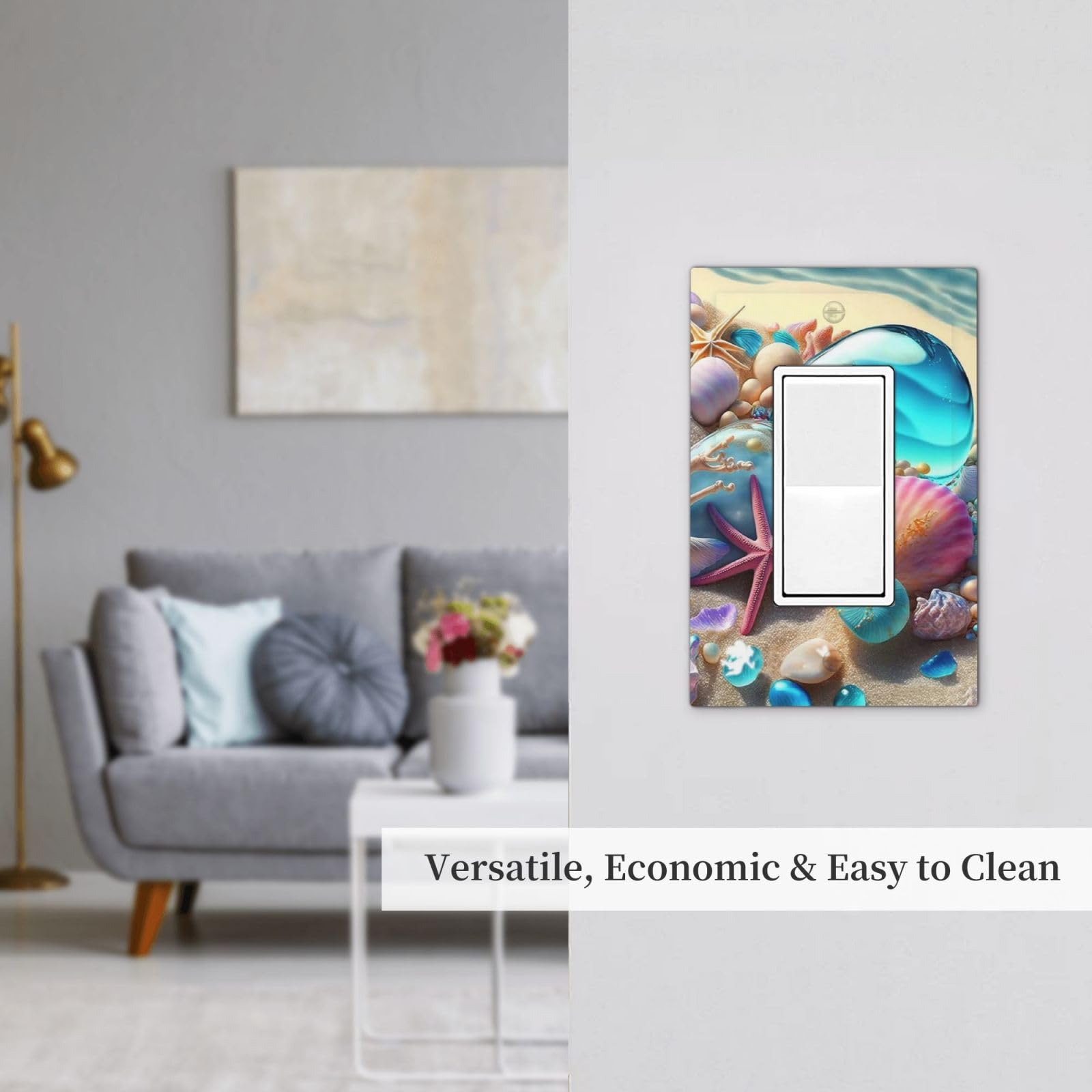 Beach Starfish Seashell Nautical Custom 1 Gang