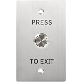 Push to Exit Button Stainless Stee (115X70/4.53"X2.73") Mechanical Emergency Exit Switch for Access Control Systems