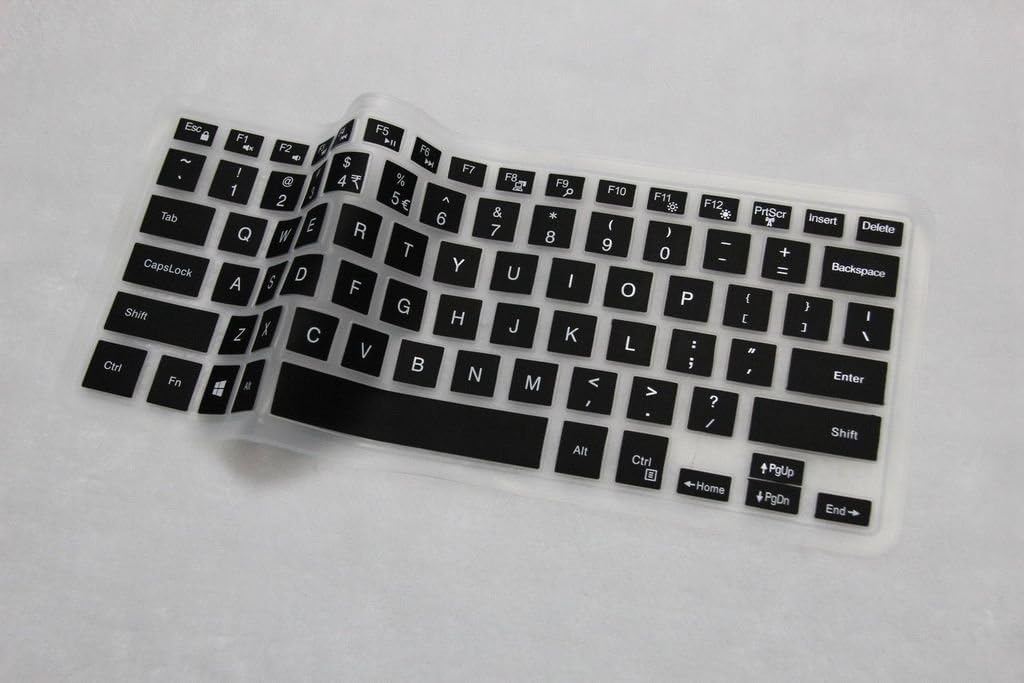 YoBest Silicone Keyboard Cover Protector Skin For 15.6" Dell XPS 15 15-9550 (Balck)