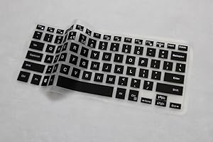 YoBest Silicone Keyboard Cover Protector Skin For 15.6" Dell XPS 15 15-9550 (Balck)