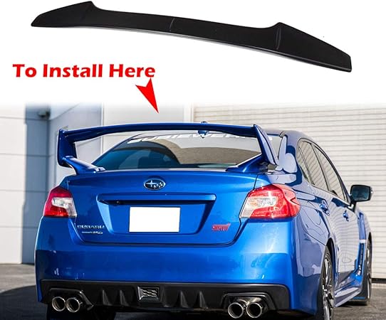 Amazon 14 19 スバル Wrx Sti Va セダン リア 純正stiウイング用スポイラーキャップ トランクスポイラー Abs製 素地 未塗装品 リアスポイラー 車 バイク