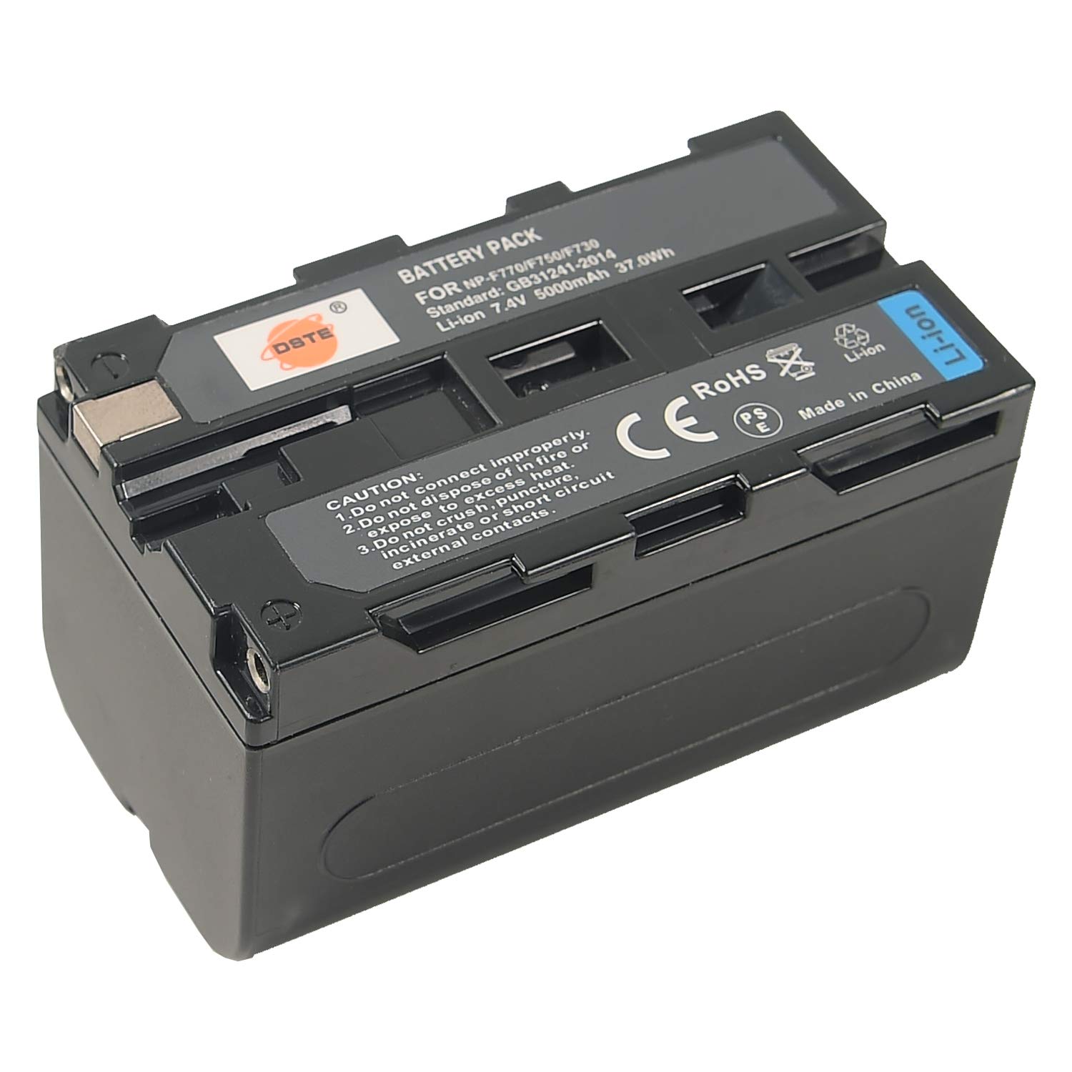DSTE NP-F770 Spare Battery Compatible for Sony NP-F750 CCD-TRV80PK DCR-TRV820 CCD-TR3300 CCD-TRV86PK DCR-VX2100 CCD-TR516 CCD-TRV87 DCR-VX2100E CCD-TR555 as NP-F730 NP-F330 NP-F530 NP-F550 NP-F570