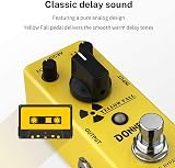 Donner Yellow Fall Delay Guitar Pedal Analog True Bypass 620ms Mini view 2