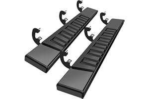 CLIMWA 6 inches Regular Running Boards Compatible with 2019-2026 Chevy Silverado/GMC Sierra 1500, 2019-2026 2500/3500 Regular/Standard/Single Cab Side Steps Nerf Bars Black