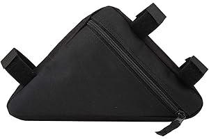 TEUOPIOE Oxford Quick Release Triangle Bike Tool Bag Waterproofs Cycling Frame Bag for Top Tube and Front Saddle Storage Ideal for Road, Mountain, and Commuter Bikes