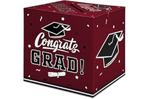 Gatherfun Graduation Party Favors Gift Decor Card Box Supplies Maroon