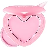 lilybyred Luv Beam Cheek Balm | Heart-Shaped Korean Cream Blush, Semi-Matte Finish, Long-Lasting, Blendable & Buildable, Soft Creamy Texture, Lightweight, Natural Flush, 0.12 oz. (02 Innocent Pink)