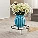FaithLand Metal Potted Plant Stand, Pot Holder, Decorative Pot Trivet, 9 inch, Black, Set of 3