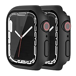 HANKN 2 Pack Matte Black 41mm Case Compatible with