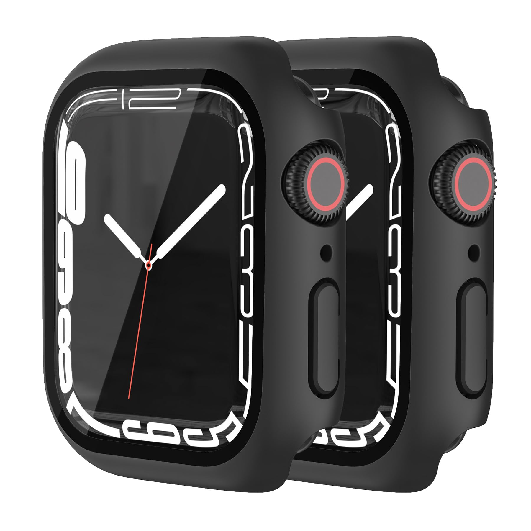 HANKN 2 Pack Matte Black 41mm Case Compatible with