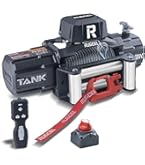 Produktbild von RUGCEL WINCH 6123 Kg – 12V Elektrische Seilwinde Mit Synthetischem Zweifarbseil, Wasserdicht, Hawse Fairlead, 2-in-1-Fernbedienung (kabelgebunden/kabellos), Für LKW & SUV