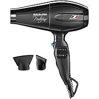 BaBylissPRO Nano Titanium Portofino Ionic Hairdryer with High Performance Italian Motor, 1875 watts Blow Dryer with 2 speed a
