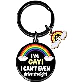 MigPio Lesbian Gifts Gay Pride Keychain Lesbian Stuff Funny Gifts for Gay Men Lesbians Merry and Gays Lesbians Couple Gift Gays gift for Guys LGBTQ Gift for Women