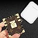 AirPods Case Trunk Luxury Leather Shockproof Silicone Cute Airpods 2 Cover with Keychain Designer Air pod 2 Case for Apple Airpod 1 & 2 Protective Cover for Girls Man Women - Dark Brown