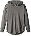 Southpole Boys' Big Boys' Long Sleeve Hooded Scallop Tee with Side Zippers
