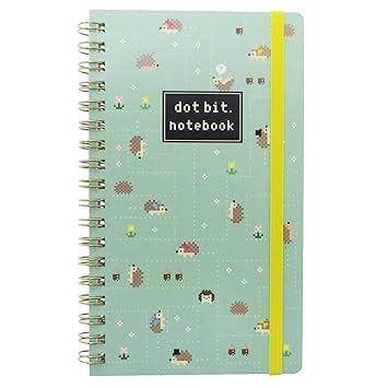 Amazon Co Jp Dot Bit リングノート ゴムバンド付き縦長ダブルリング