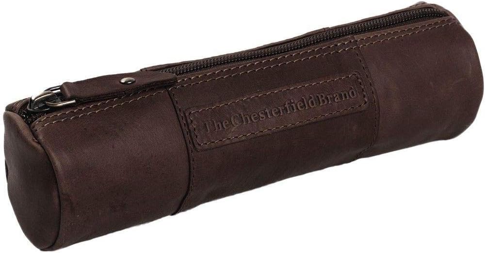 Chesterfield Leather Pen Case Brown Lea