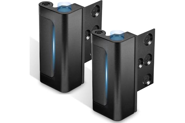 Steinwhale Door Reinforcement Lock, 2PACK Home Security Door Lock Withstands 800 lbs, Childproof Top Door Lock Latch for Todd