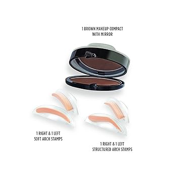 Krevia 3 Second Eyebrow Stamp (Small, Brown)