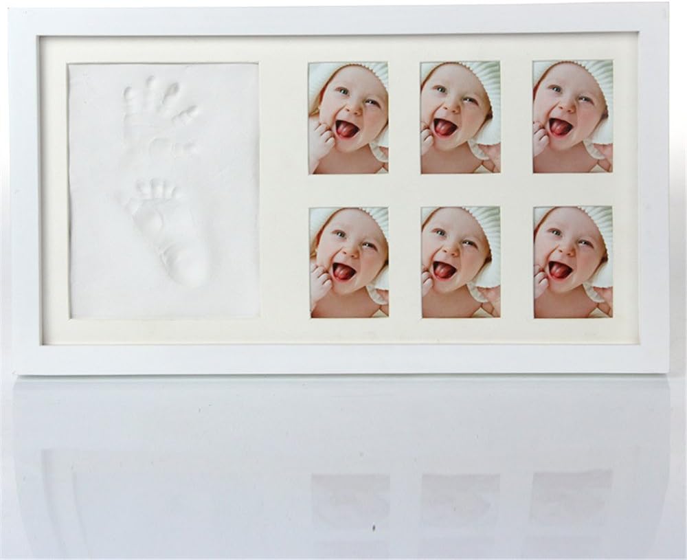 Chseea Cadre A Souvenir De Bebe Kit Empreinte Pieds Et Mains Bebe Avec Photo Cadre Empreinte Bebe Boite Keepsakes Grand Coffret Souvenirs De Naissance De Bebe 1 Bebe Puericulture Kits De