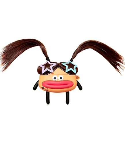 QoKcoahn - Coque Mignonne En Peluche De Dessin Animé Pour AirPods Pro 2e Génération, Coque 3D Kawaii Moelleuse En Silicone Souple Avec Clé Porte-clés, Cool, Drôle Pour Garçons, Filles Et