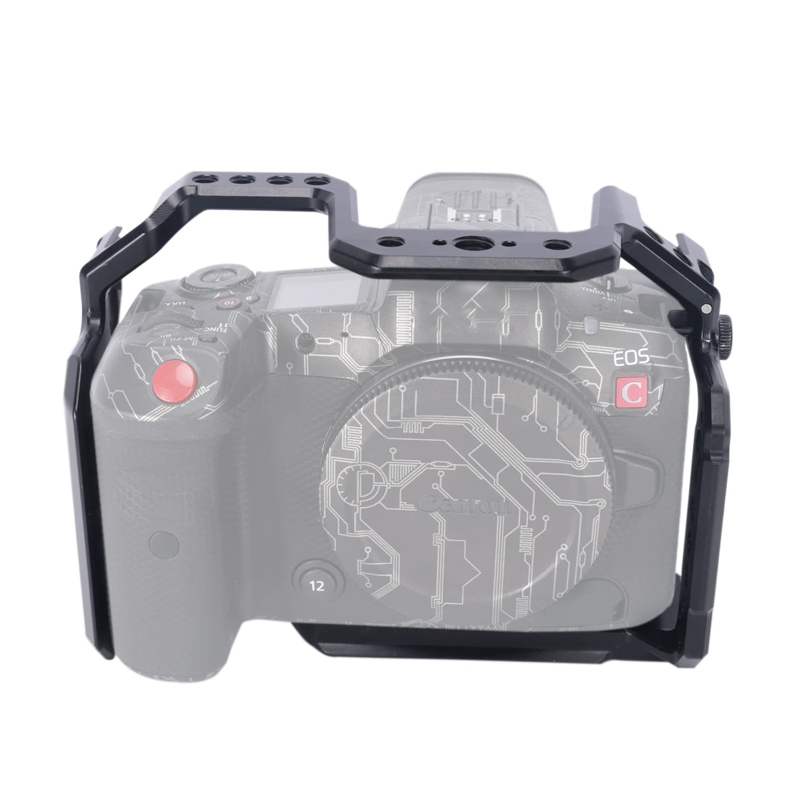 NICEYRIG R5/R5C/R6 Cage,Full Camera Cage for R5/R5C/R6 Camera with NATO Rail and Aluminum Alloy Video Film Movie Making Rig for Canon R5/R5 C/R6-537