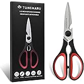 Kitchen Cooking Shears Heavy Duty Kitchen Scissor with, Detachable, All Purpose Scissors, Dishwasher Safe Scissors, Serrated 