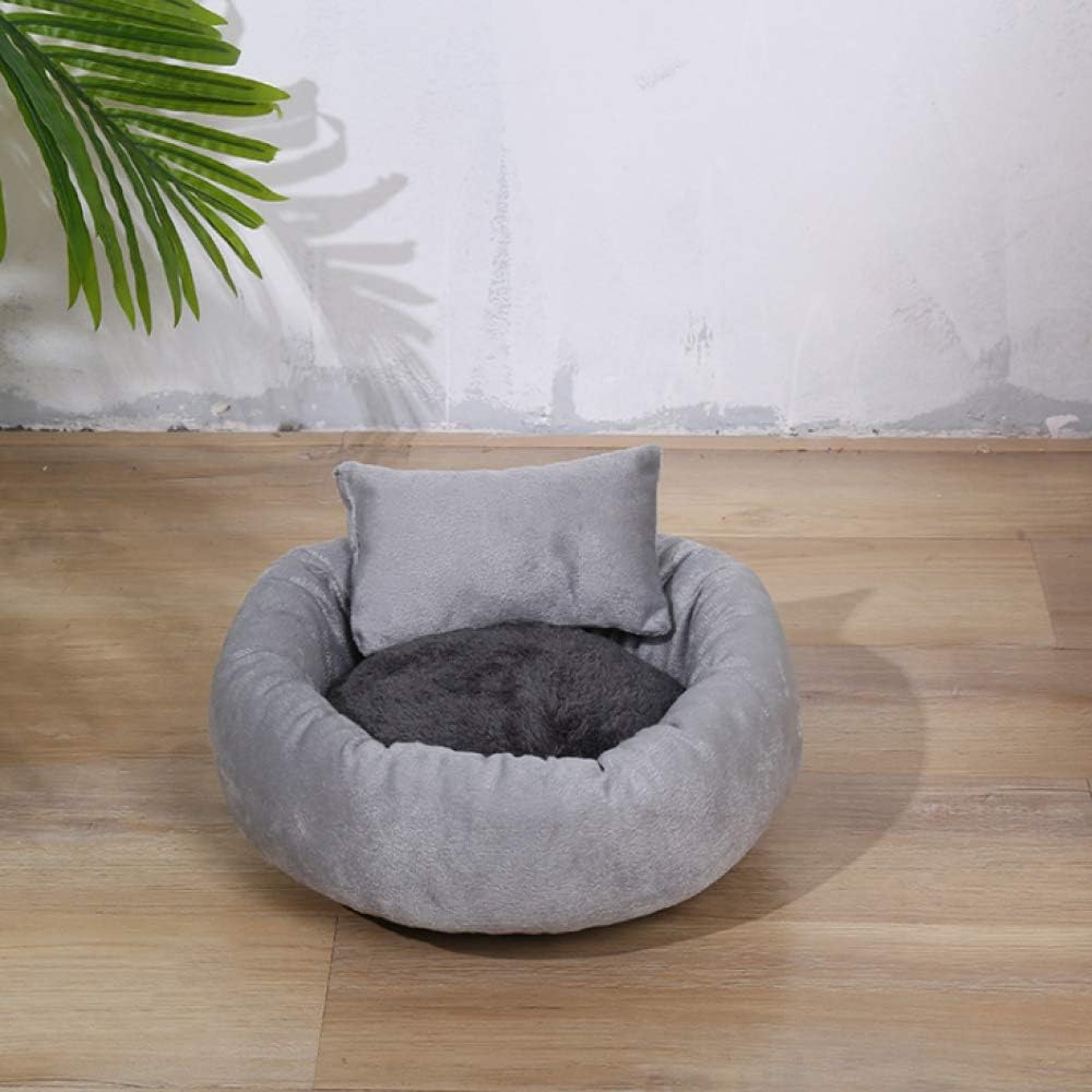 jiadourun Cat litter dog kennel round soft four durable season universal deep sleep warm pad comfortable warm removable pet supplies cat litter