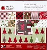 Martha Stewart Crafts Cottage Christmas Designer Paper Pad