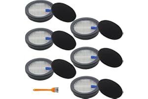 6 Pcs HEPA Filters and 6 Pack Sponge Filters Replacement set for Afoddon A200Pro/A200, for ORFELD B08/C10A/C10G and for NEQUA
