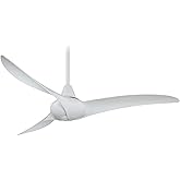 Wave 52 in. Indoor White Ceiling Fan with Remote Control by Minka Aire