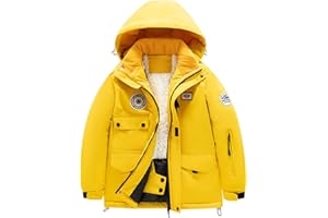 Girls Ski Jacket Fleece Waterproof Windproof 3 in 1 Snow Jackets Kids Insulated Winter Coats Heavyweight Heated Coat