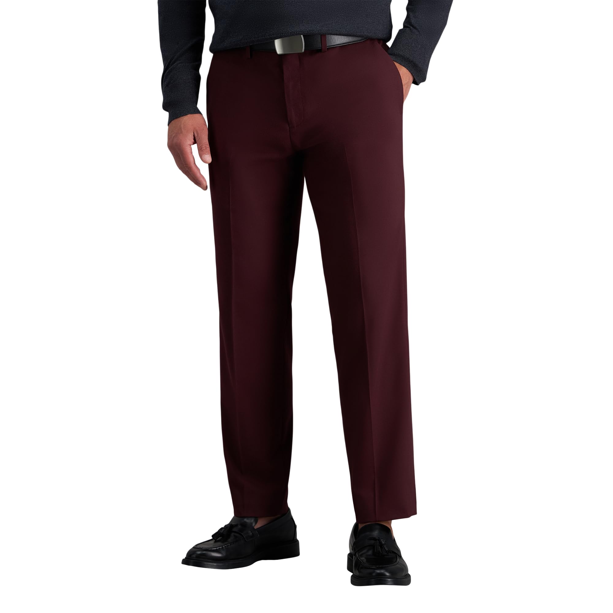 Haggar Men's JMH Tailored Fit Suit Separates - Pants and Jackets - 38 Regular Merlot Image