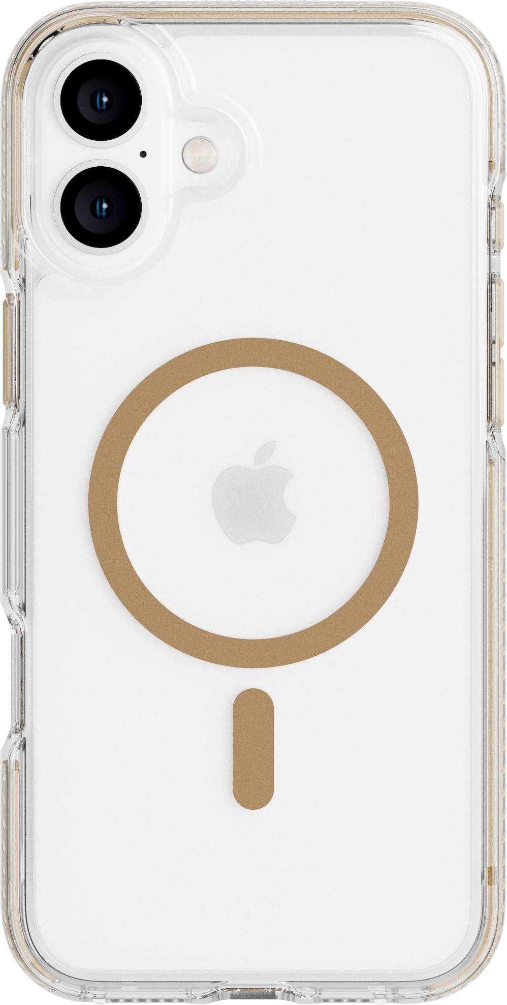 Tech21 EvoCrystal for iPhone 16 Plus Compatible with MagSafe - Impact Protection Case 15x Military Standard Tested - in Gold