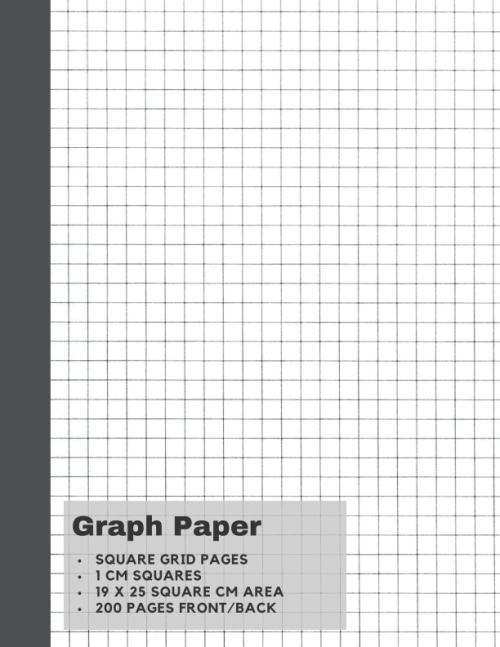Graph Paper: Square Grid 1 cm 200 pages: Notes, SciMat: 9798694981071:  Amazon.com: Books