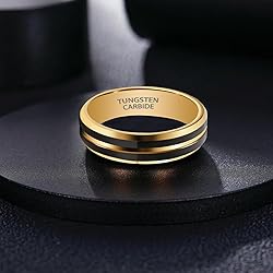 SX.man&sog 8mm rings for Men or Women,Two Tone