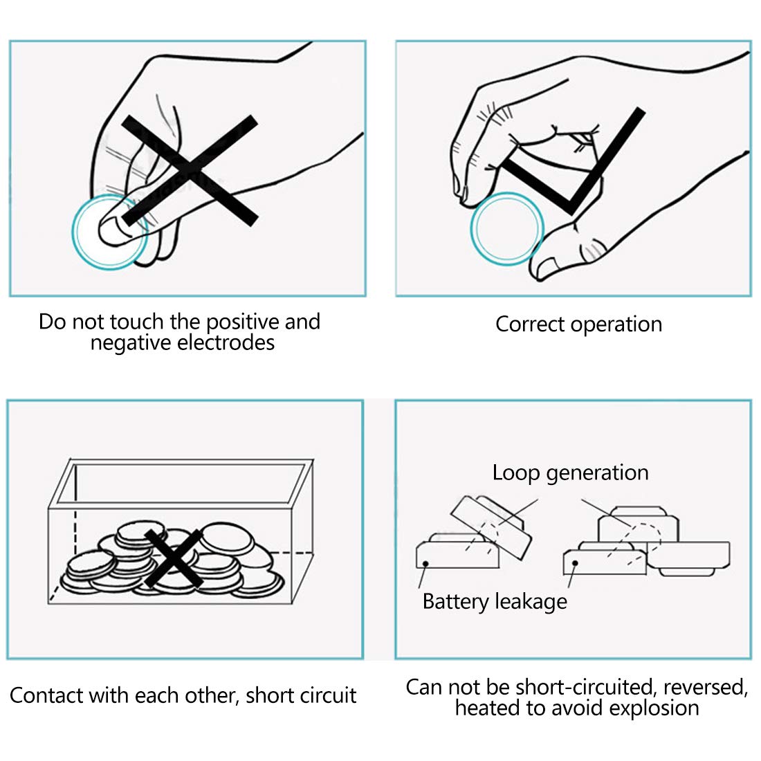 Cotchear 10pcs AG1 Battery LR621 364 Watch Battery 1.55V 364 SR621SW LR621 621 LR60 CX60 Alkaline Button Cell Batteries for Watch Toys Remote