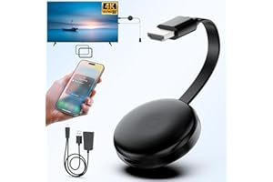 QUANLEX 4K Wireless HDMI Display Adapter, 5G HDMI Wireless Dongle Adapter, Mirroring Extender Stream Video/Audio from Android/iOS/Windows/MacOS/Laptop to TV/Monitor/Projector, Support Airplay DLNA Miracast