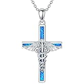 WINNICACA Nurses Gifts for Women Sterling Silver Nurse Stethoscope Necklace Cross Pendant Nursing Theme Necklace Jewelry Best Nurse Ever Gifts for Daughter Doctor Medical Assistant RN