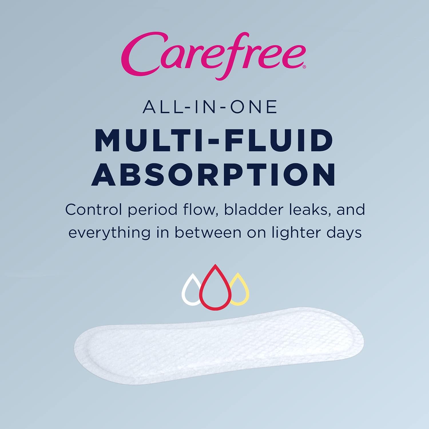 Carefree Body Shape Pant Liners, Regular, Multicolor Unscented 54 Count (Pack of 1): Health & Personal Care