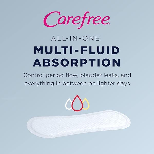 CAREFREE ACTI-FRESH BODY SHAPED REGULAR PANTILINERS, FRESH SCENTED, 54 COUNT (PACK OF 1) , PACKAGE MAY VARY