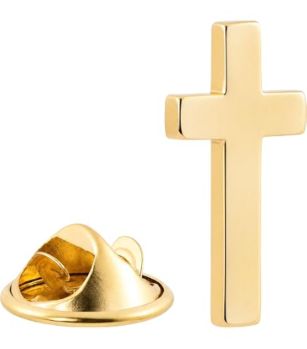 Amazon.com: Needzo Cross Lapel Pin with Prayer Card, Religious