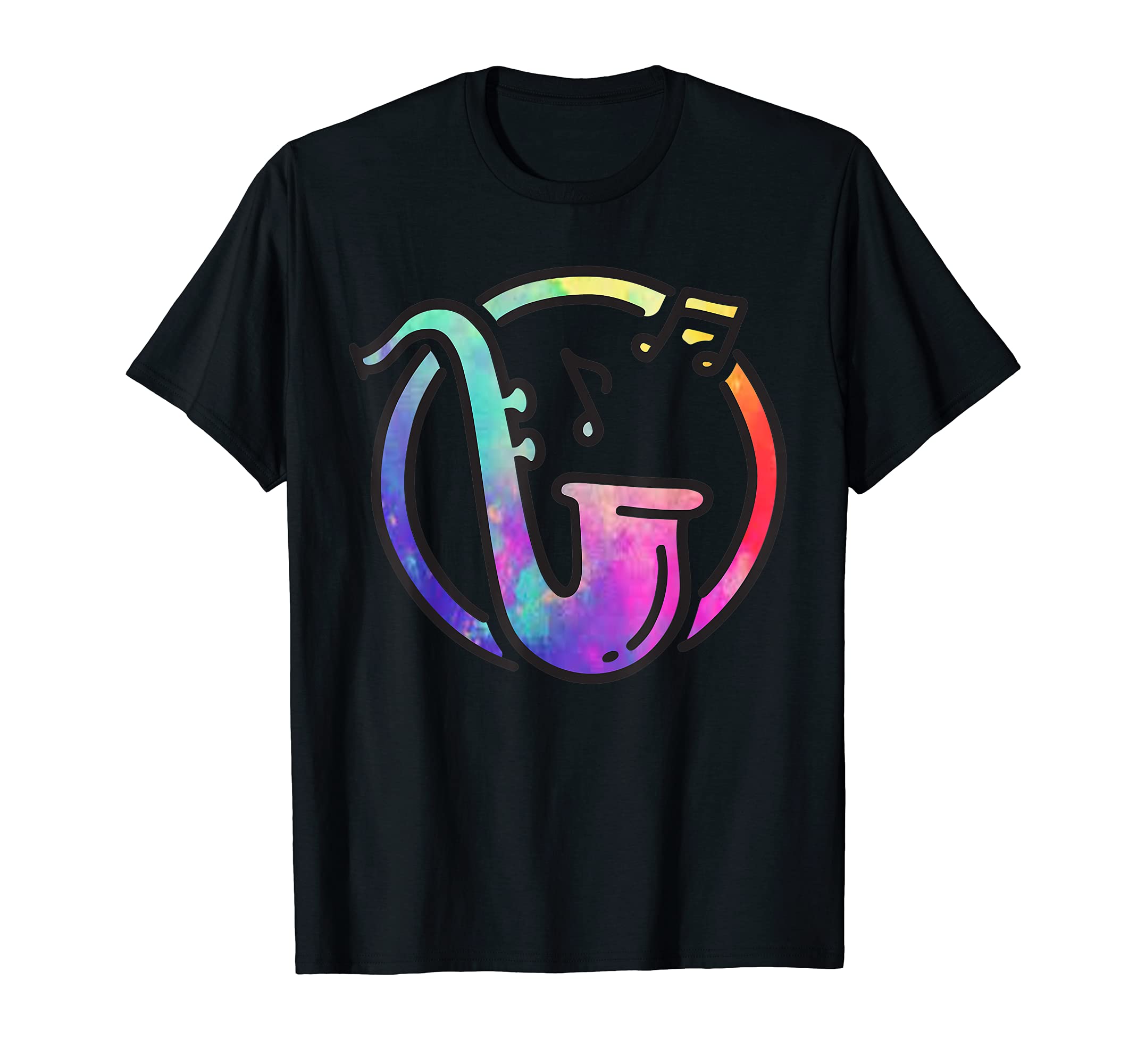 Colorful Saxophone Player Jazz Music Saxophonist Saxophone T-Shirt