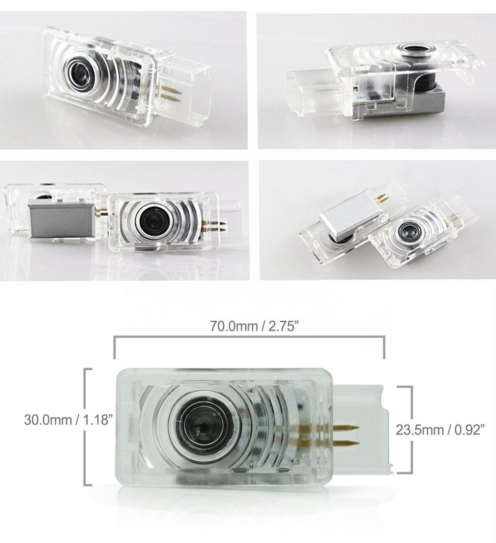 2pcs Car Door Welcome Light HD Led Logo Spotlight for Buick, Ground Ghost Shadow Symbol Emblem Courtesy Step Projector Lights for Buick LaCrosse Envision Allure Enclave Encore 5W