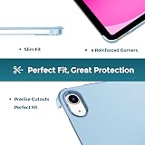 ProCase iPad Case A16 11th Gen 11 inch 2025 Skyblue Translucent Back view 6